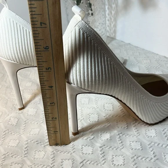 Mix No. 6 White Stretch Knit/Webbing Women Size 9 1/2 - Picture 6 of 6